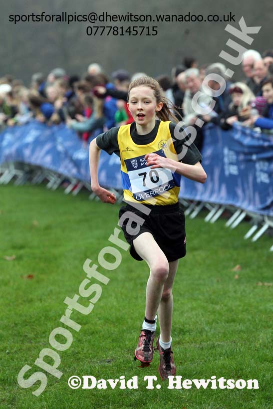 Girls under-13s European Cross Country Trials, Sefton Park, Liverpool. Photo: David T. Hewitson/Sports for All Pics